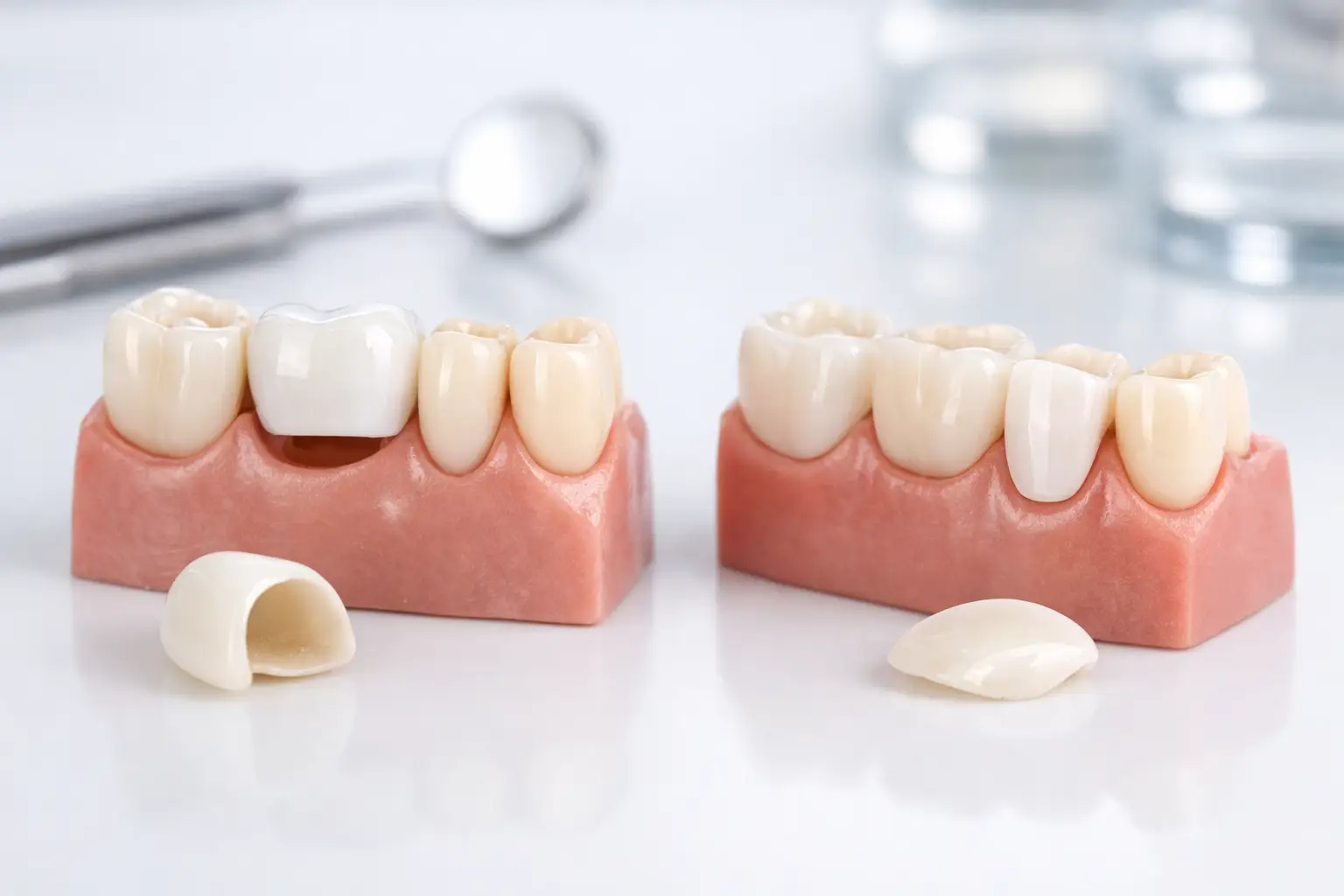 Crowns Versus Veneers for Front Teeth Compared
